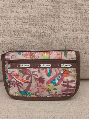 LeSportsac Hawaii Exclusive Tropical Surf Print Cosmetic Pouch